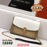 Новая женская сумка Coach из серии Lane с цепочкой имеет размеры, аналогичные су