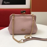 Новая модель женской сумки Coach из натуральной кожи с застежкой-поцелуем и прин