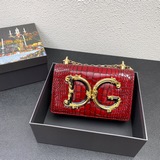 Высококачественная сумка через плечо Dolce & Gabbana из импортной кожи с кро