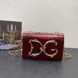 Высококачественная сумка через плечо Dolce & Gabbana из импортной кожи с кро