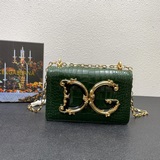 Высококачественная сумка через плечо Dolce & Gabbana из импортной кожи с кро