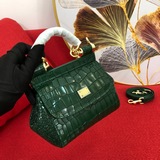 Dolce & Gabbana Мини-сумка с крокодиловым узором, которая всегда привлекает 