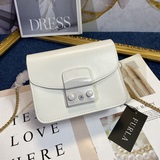 Высокое качество Мини-сумка через плечо Furla Metropolis, изготовлена из кожи те