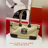 Loew Loew винтажная сумка для покупок, доставка, подлинная ткань и кожа верхнего