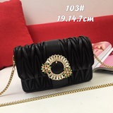 Miumiu сумочка с цепочкой из бриллиантов, через плечо [Сердце] Такая модная сумк