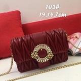 Miumiu сумочка с цепочкой из бриллиантов, через плечо [Сердце] Такая модная сумк