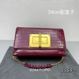 Оригинальная коробка Tom Ford, полностью из кожи, с поворотной застежкой на пере