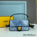 【В комплекте с коробкой】 Сумка FendiByVersace в стиле джинсового мотоцикла всегд