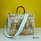 Средняя сумка FEND1 Sunshine из кожи с логотипом Versace by Fen.