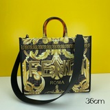 Средняя сумка FEND1 Sunshine из кожи с логотипом Versace by Fen.