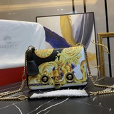 Versace/Вансэцзе 2023 осенне-зимняя коллекция женских сумок, изготовлена из кожи
