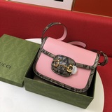 Сумка с ремешком в виде змеиной кожи 1955 horsebit bag в стиле ретро с пряжкой в