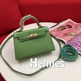 Hermes Kelly II Crocodile Pattern Upgraded Version Mini Kelly Second Ge.