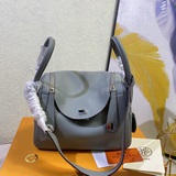 Hermes - Lindy, серебряная застежка, оригинальная кожа, мелкозернистая телячья к