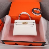 (Чистая золотая застежка) Kelly Mini 19 см, второе поколение, отпечаток ладони, 