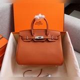 (Платиновый оригинал) Hermès с лимонным узором, 30 см (без бретелей), 35 см (без