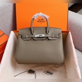 (Платиновый оригинал) Hermès с лимонным узором, 30 см (без бретелей), 35 см (без