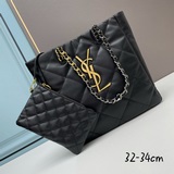 Сумка для покупок Saint Laurent YSL из натуральной кожи. Элегантный и энергичный