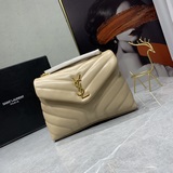 «Loulou» маленькая сумка из кожи с Y-образной стежкой, Saint Laurent. Мягкая сум