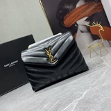«Loulou» маленькая сумка из кожи с Y-образной стежкой, Saint Laurent. Мягкая сум