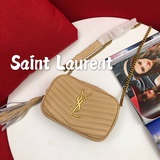 Сумка Saint Laurent Lou Mini с узором «икра» из высококачественного импортного м