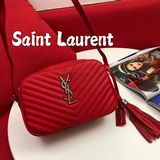 Сумка для фотоаппарата Saint Laurent, все металлические детали выполнены в матов