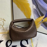 Оригинальная кожа Bottega Veneta # Новейший дизайн плетеной сумки с завязками со