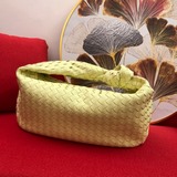 Оригинальная кожа Bottega Veneta # Новейший дизайн плетеной сумки с завязками со