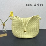 Сумка Turn bag, плетеная, подмышечная, полукруглая, двухсторонняя, с классически