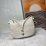 Сумка Turn bag, плетеная, подмышечная, полукруглая, двухсторонняя, с классически