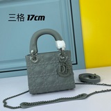 【Lady Dior Mini 17 см】 В комплекте с шелковым шарфом. Размер： 17 x 1.