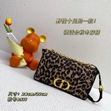 Новая сумка с леопардовым принтом и коробкой D1OR 2023 CARO BAG. Эта сумка дейст