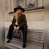 【В комплекте с подарочной коробкой】 Dior Honore Сумка с откидной крышкой с отпеч