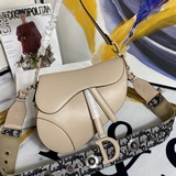 Высокое качество оригинальной кожи Классическая сумка Dior Saddle возвращается в