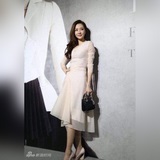 В комплекте с шарфом (lady dior)  Трехсекционная сумка с ромбовидным узором, сши