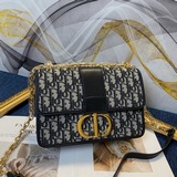 Оригинальная кожа + высокое качество Монтень 30 Montaigne Dior Oblique с цепочко