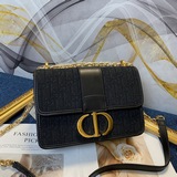 Оригинальная кожа + высокое качество Монтень 30 Montaigne Dior Oblique с цепочко
