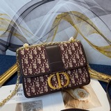 Оригинальная кожа + высокое качество Монтень 30 Montaigne Dior Oblique с цепочко