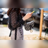 Золотая застежка dior 2023 Весенняя коллекция одежды в Париже была представлена 