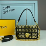 Цепочка Fendi & Versace 2023 совместная коллекция мини-сумка в стиле «Heavy 