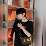 Сумка FENDI через плечо, застежка-молния. Текстурированный материал PVC, регулир