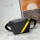 FENDI F-Classic осенне-зимний поясной мешок на молнии, регулируемый черный высок