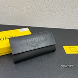 Длинный кожаный кошелек Fendi Roma с двумя отделениями-гармошками, одним отделен