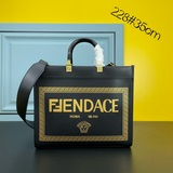 Новая сумка FENDAC E Series Sunshine среднего размера, золотой ламинированный пр