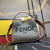 【Оригинальное высокое качество】 FENDI x-lite с мелкой кожей и металлическими дет