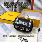 F-серия mini nano маленькая сумка-багет： красный розочный клапан из кожи с ажурн