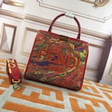 [Отправить] Fendi perkaboo сумка-тоут базовой модели, может использоваться в кач
