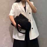 Большой клатч из овечьей шерсти, новая модель Fendi First, созданная дизайнером 