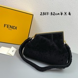 Большой клатч из овечьей шерсти, новая модель Fendi First, созданная дизайнером 