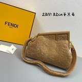 Большой мешок из овечьей шерсти, новая сумка Fendi First с зажимом, созданная ди